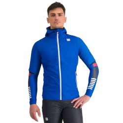 Oppvarming jakke Sportful Rythmo Puffy 2024 lys blå / galakseblå